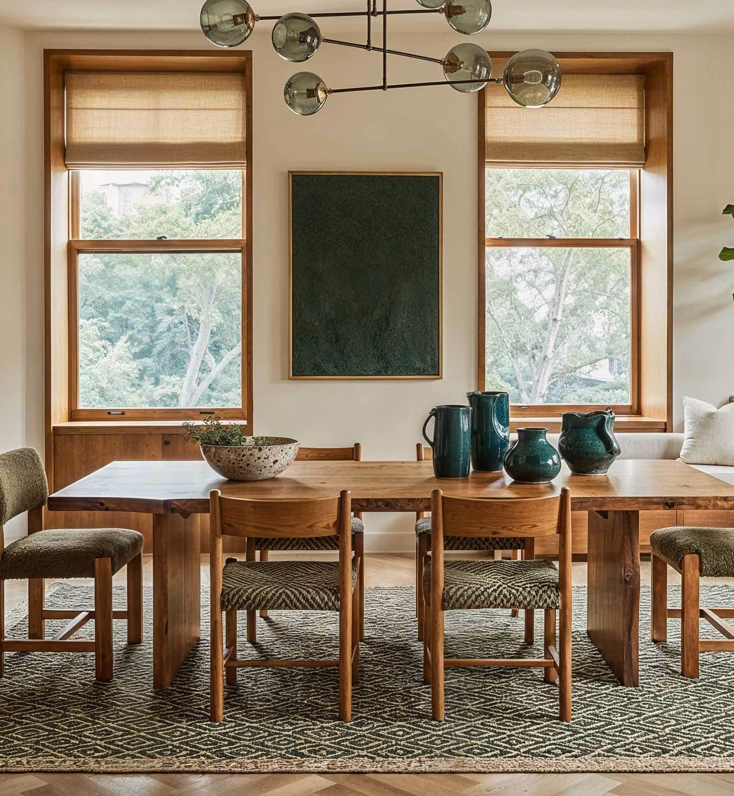 A dining room photographed as it is