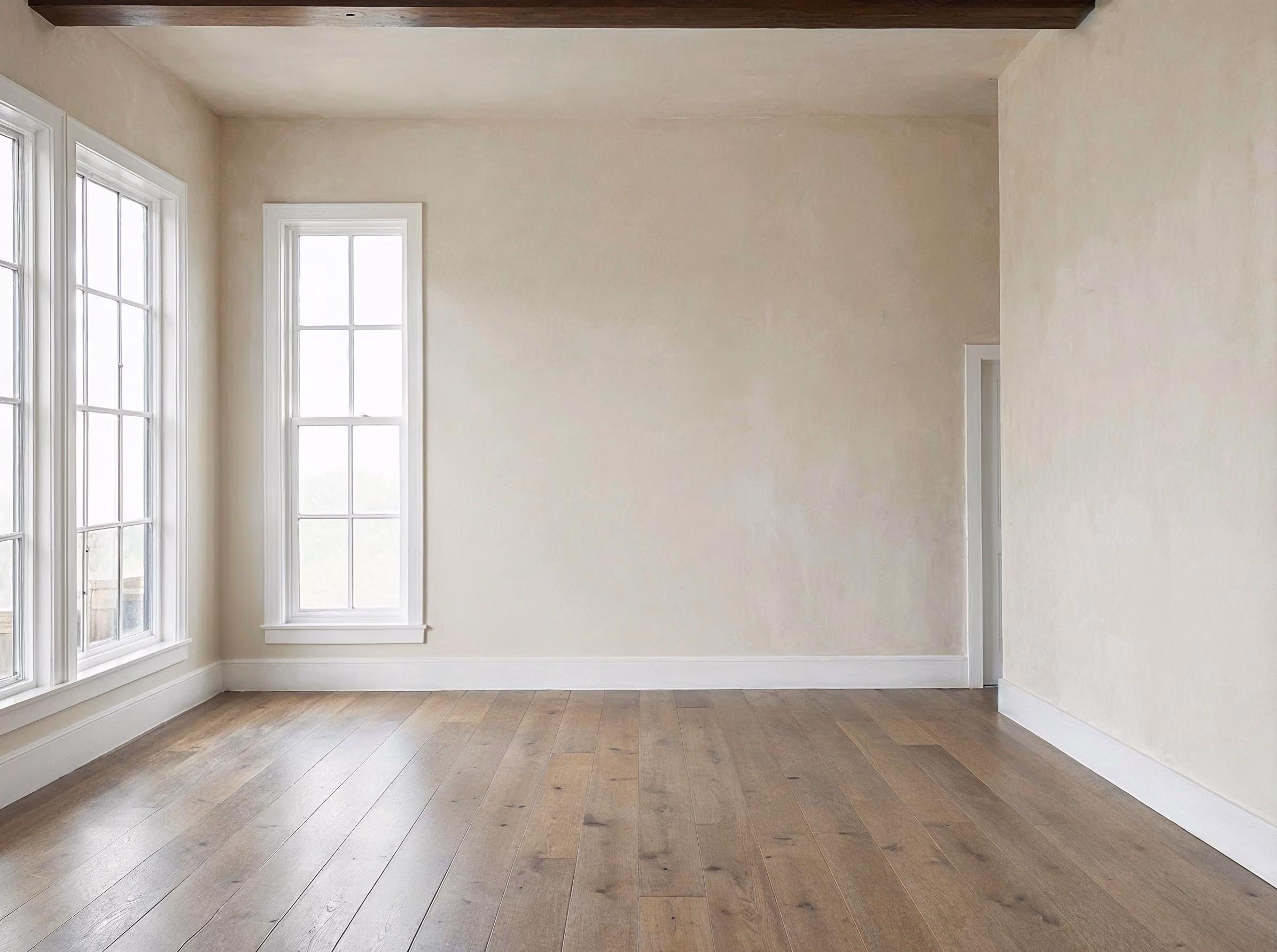 An empty room before any design work
