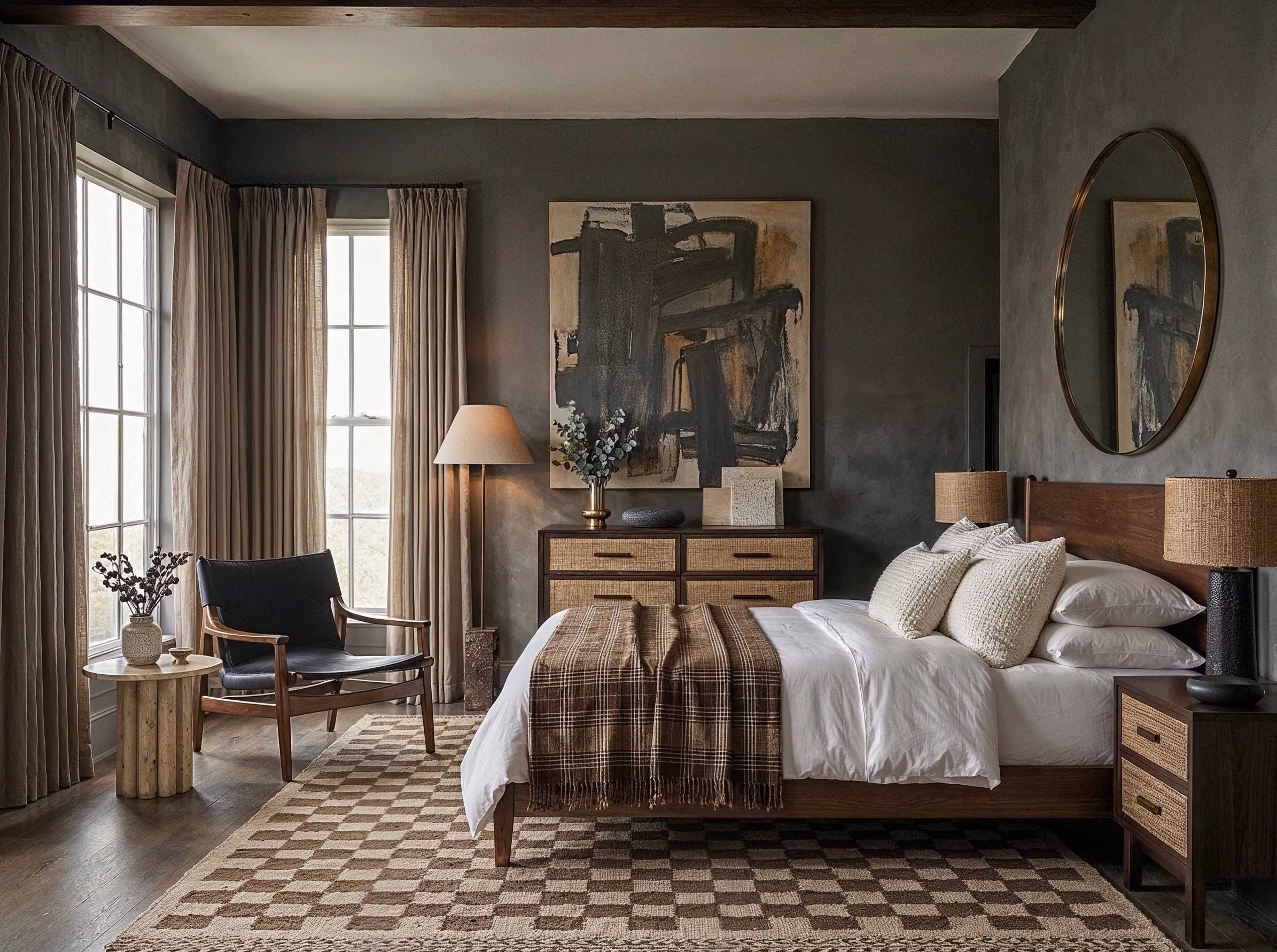 A finished room, fully designed